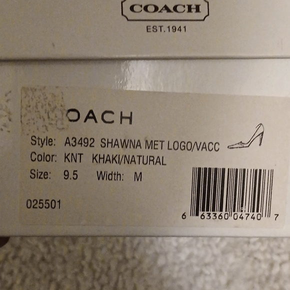 Coach Shawna Met Logo/Vacc - Picture 8 of 11